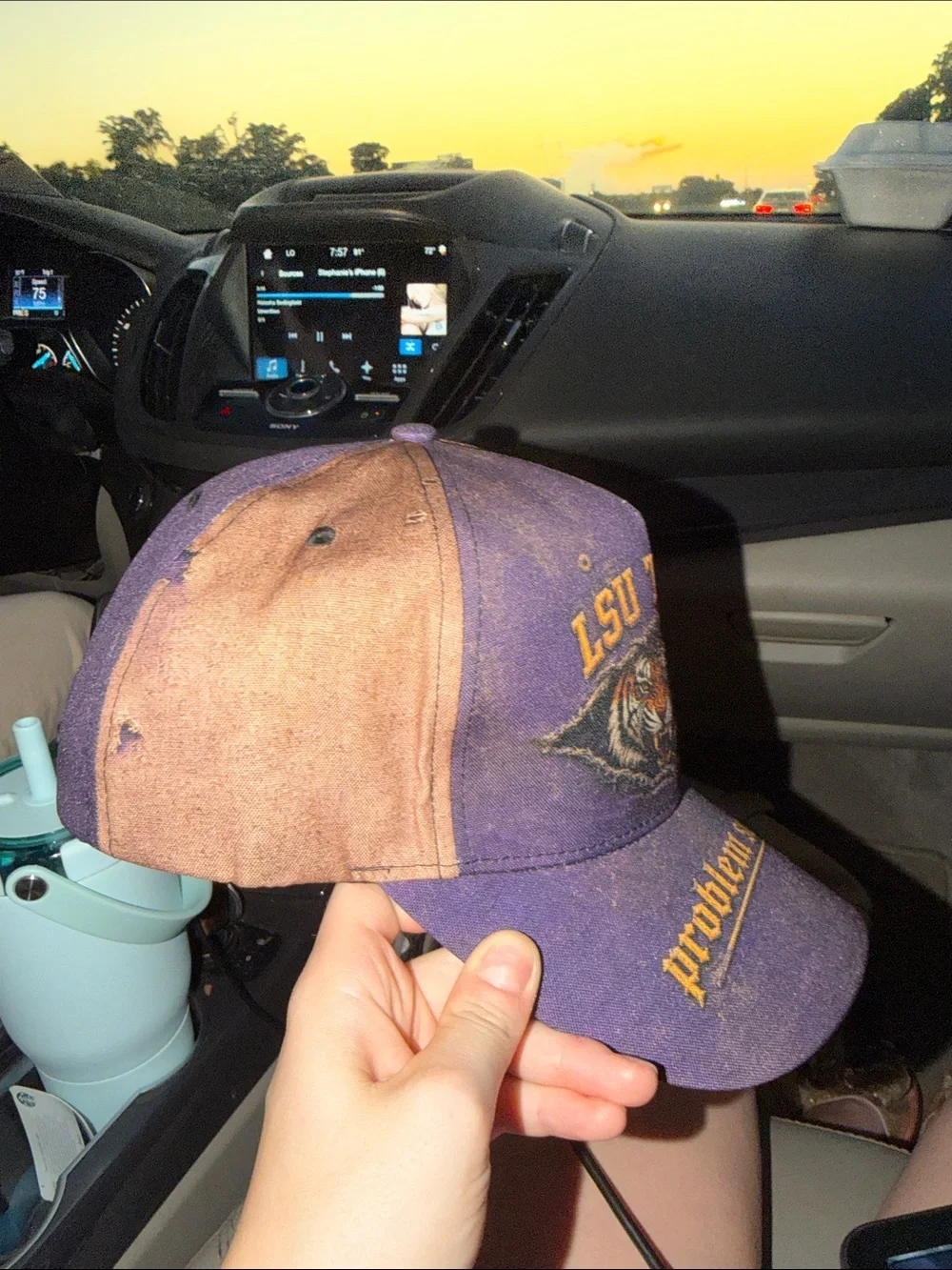 LSU Tigers Purple Adjustable Baseball Cap